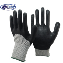 NMSAFETY Cutting 5 level glove  dotted gardening durable  Working Gloves Breathable Wear-resistant Work Gloves